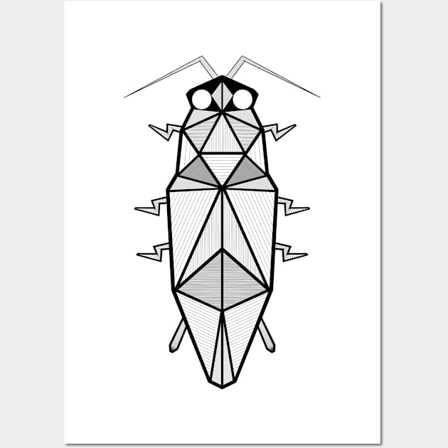 Geometric Insect Wall Art by Rajaa Adx